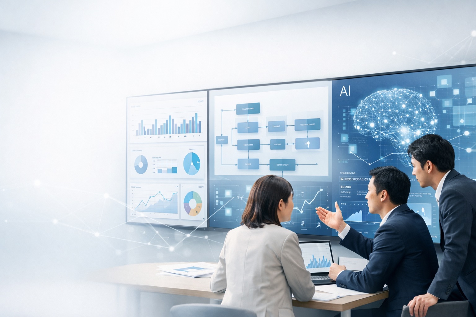 業務最適化とAI導入コンサルティングのイメージ